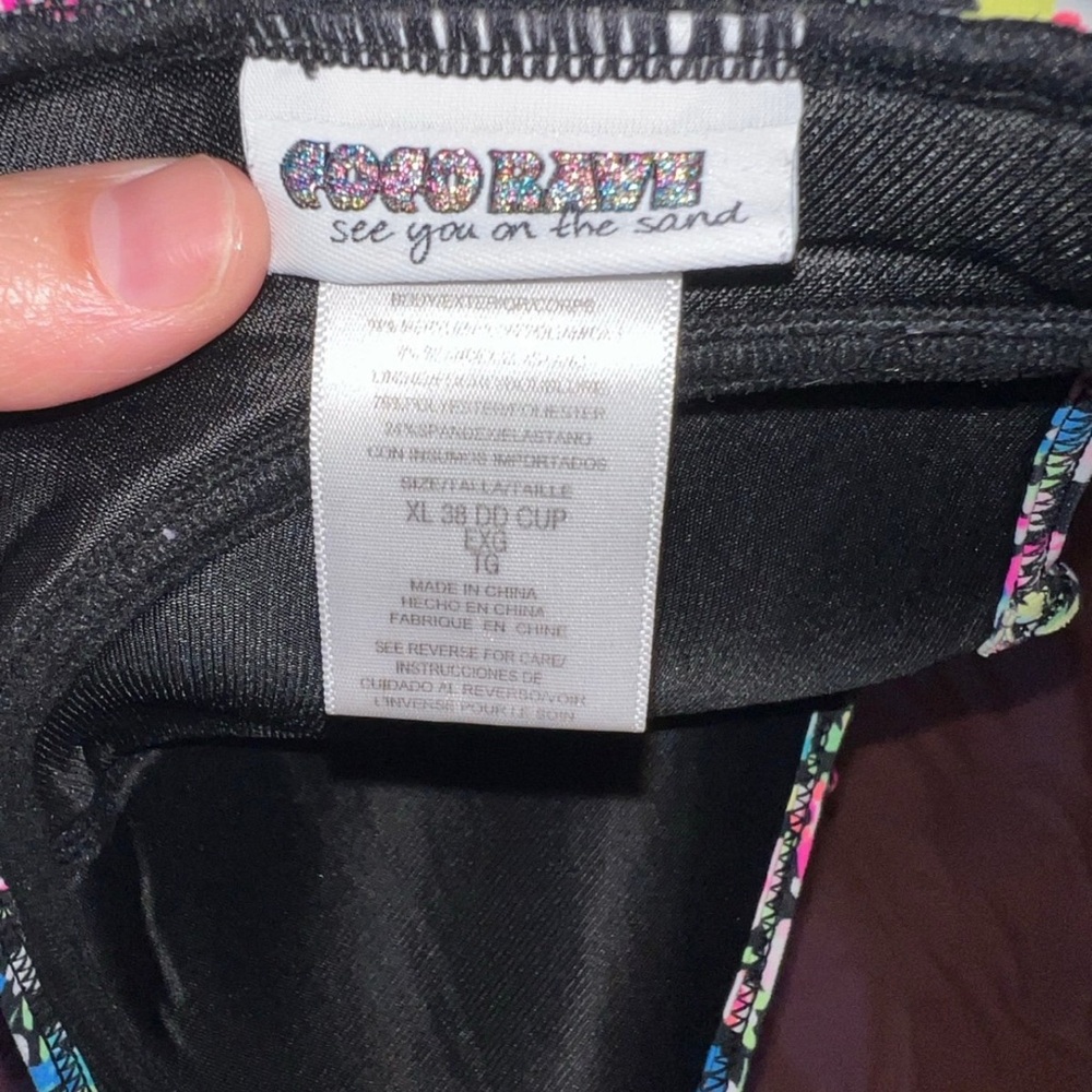 Coco Rave Multicolor Bikini Top - Picture 2 of 2